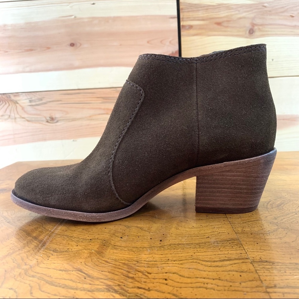 Madewell The Janice darkest olive suede ankle boot - Picture 8 of 15